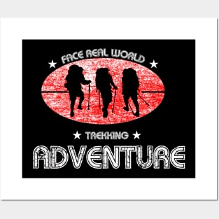 Trekking and Hiking Adventure funny world Posters and Art